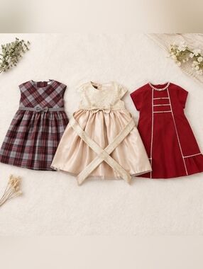 3 Baby Girl Holiday Dress Bundle – Size 18M